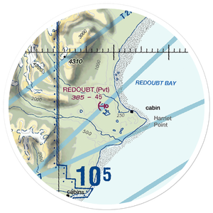 Redoubt View Seaplane Base (2VI2) VFR Sectional Sticker (20 mile)