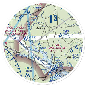 Seven Gables Airport (2VG7) VFR Sectional Sticker (20 mile)