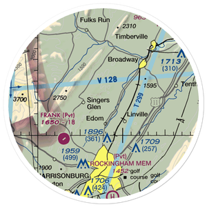 Cub Haven Airport (2VG3) VFR Sectional Sticker (20 mile)