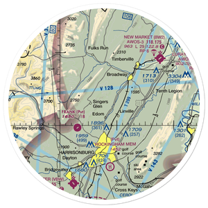 Cub Haven Airport (2VG3) VFR Sectional Sticker (30 mile)