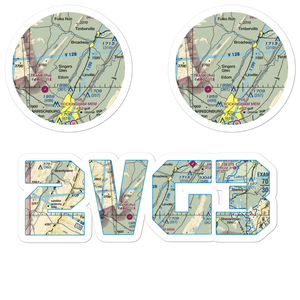 Cub Haven Airport (2VG3) VFR Sectional Sticker Pack