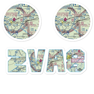 Brandywyne Farms Airport (2VA8) VFR Sectional Sticker Pack