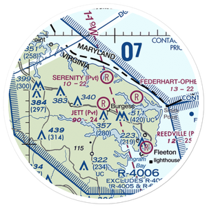 Jett Airpark (2VA1) VFR Sectional Sticker (20 mile)