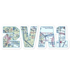 Jett Airpark (2VA1) VFR Sectional Sticker