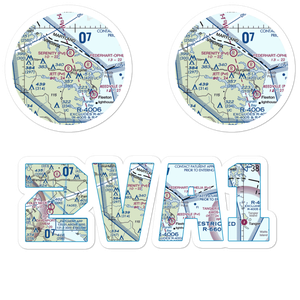 Jett Airpark (2VA1) VFR Sectional Sticker Pack