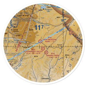 High Meadow Ranch Airport (2UT2) VFR Sectional Sticker (30 mile)