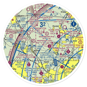 Jw Airport (2TX7) VFR Sectional Sticker (30 mile)