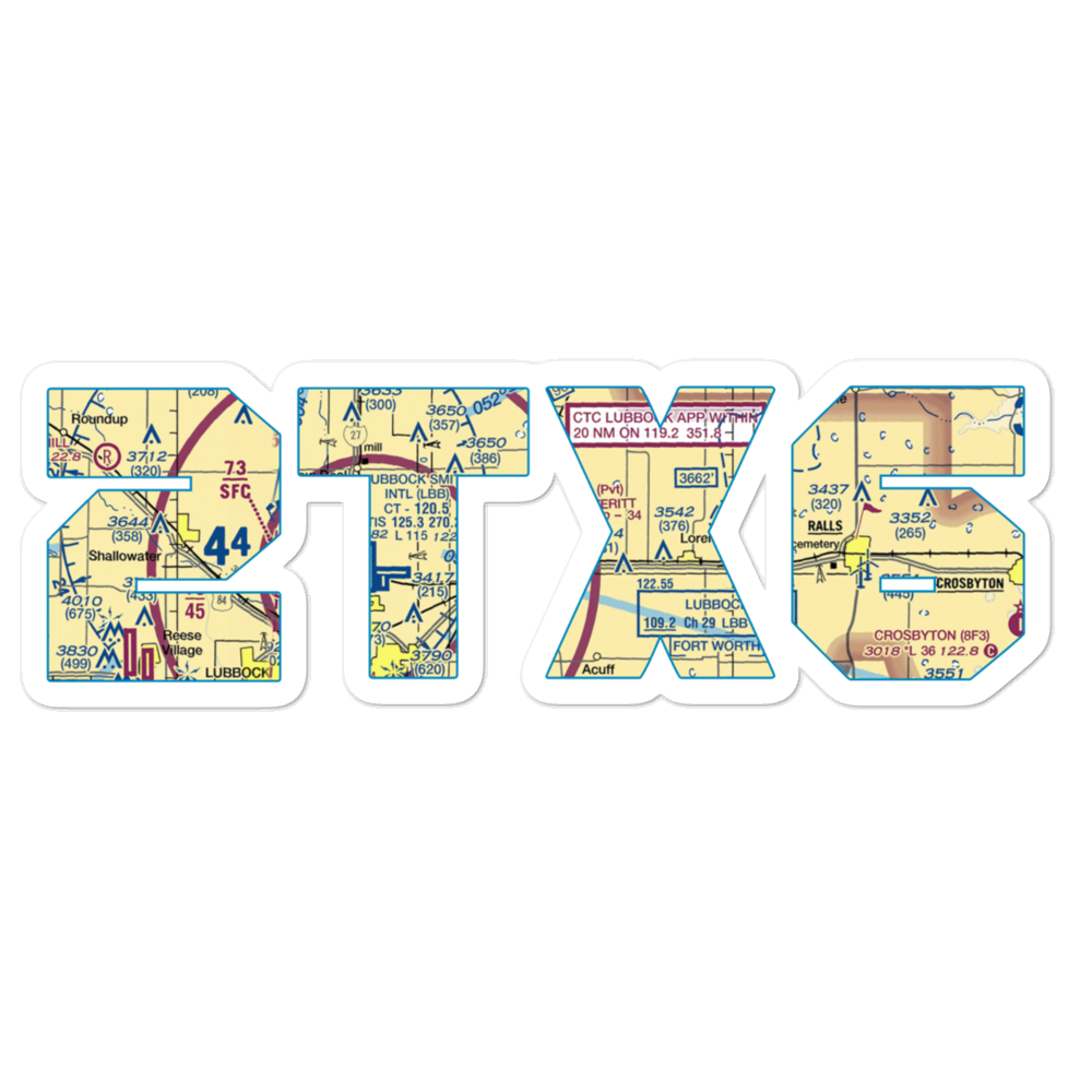 Everitt Airport (2TX6) VFR Sectional Sticker 