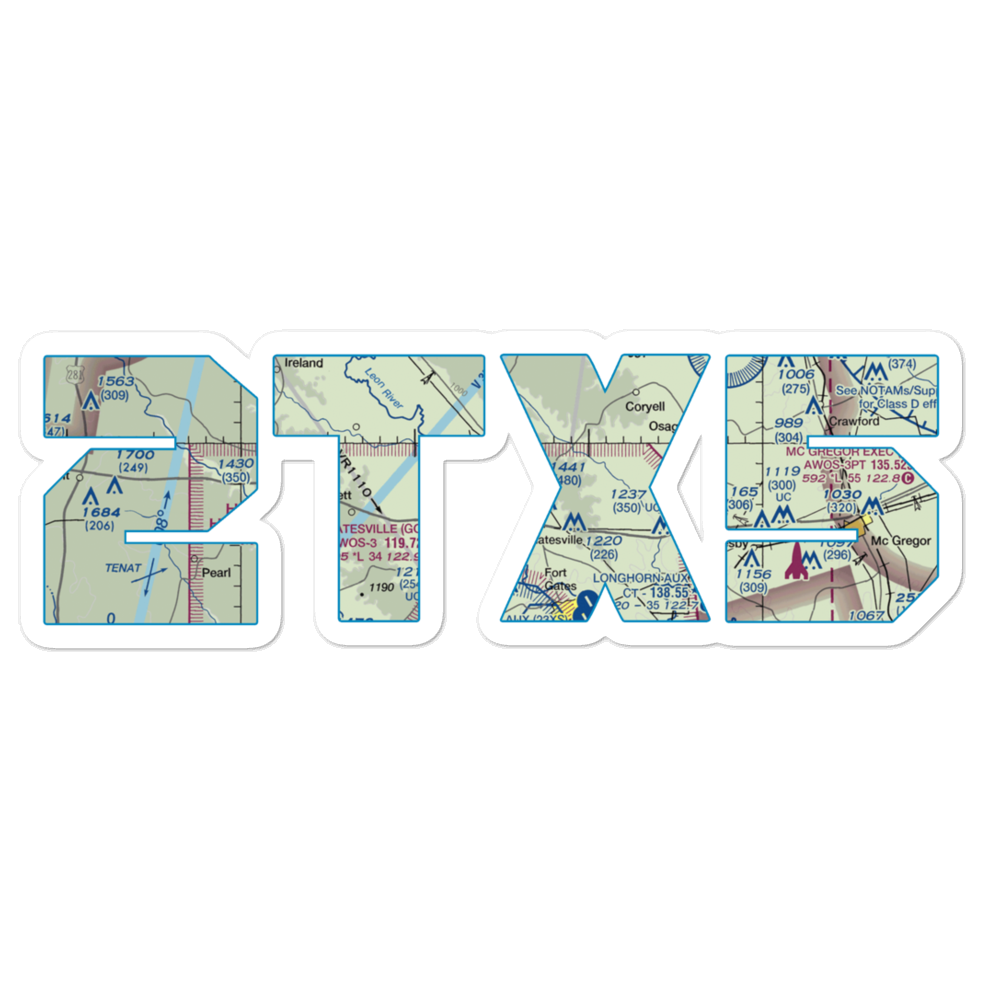Berry Airport (2TX5) VFR Sectional Sticker 
