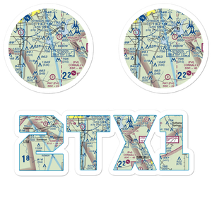 Russell Paradise Airport (2TX1) VFR Sectional Sticker Pack