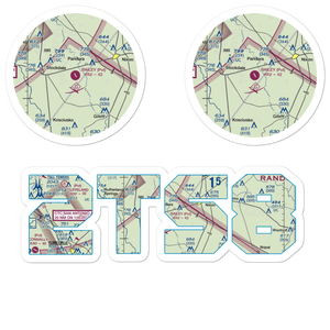 Bailey Airport (2TS8) VFR Sectional Sticker Pack