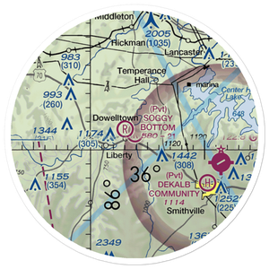 Soggy Bottom Airport (2TN8) VFR Sectional Sticker (20 mile)