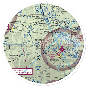 Soggy Bottom Airport (2TN8) VFR Sectional Sticker (30 mile)