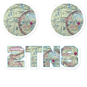Soggy Bottom Airport (2TN8) VFR Sectional Sticker Pack
