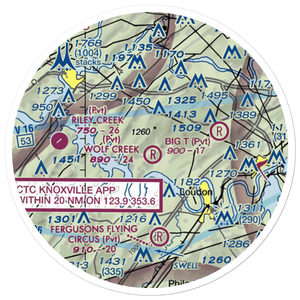 Wolf Creek Airport (2TN7) VFR Sectional Sticker (20 mile)