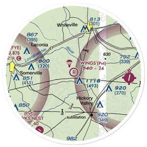 Wings Field (2TN2) VFR Sectional Sticker (20 mile)