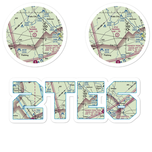Burris Ranch Airport (2TE6) VFR Sectional Sticker Pack