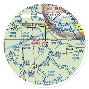 Eagle Air Park (2TE0) VFR Sectional Sticker (20 mile)