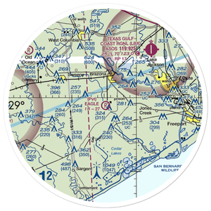 Eagle Air Park (2TE0) VFR Sectional Sticker (30 mile)