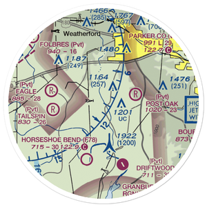 A M I G O For Christ Airport (2TA9) VFR Sectional Sticker (20 mile)