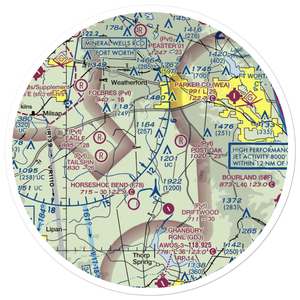 A M I G O For Christ Airport (2TA9) VFR Sectional Sticker (30 mile)