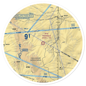 Triangle Ranch Private Airport (2TA3) VFR Sectional Sticker (30 mile)