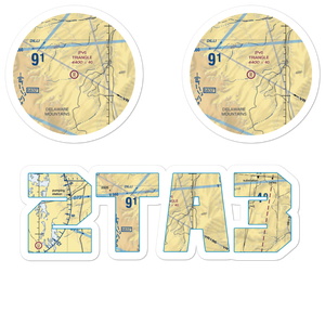 Triangle Ranch Private Airport (2TA3) VFR Sectional Sticker Pack