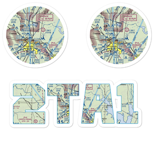 Gravco STOLport (2TA1) VFR Sectional Sticker Pack