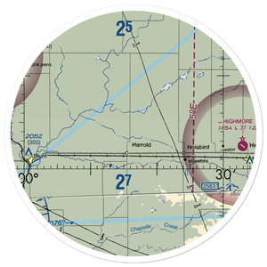 Bollweg Farm Airport (2SD3) VFR Sectional Sticker (30 mile)