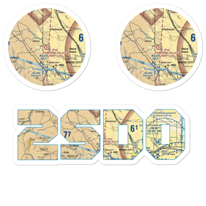 Paradise Valley Airport (2SD0) VFR Sectional Sticker Pack