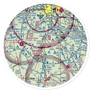 Gaston Airport (2SC8) VFR Sectional Sticker (30 mile)