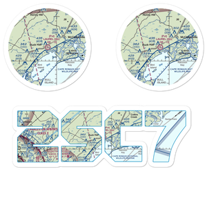 Laurel Hill Farms Airport (2SC7) VFR Sectional Sticker Pack