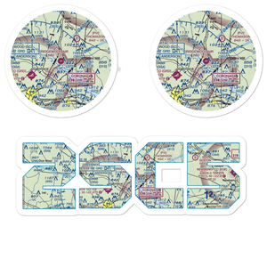 Ridgewood Air Airport (2SC5) VFR Sectional Sticker Pack