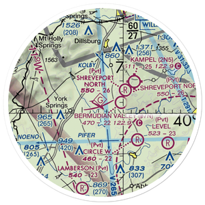 Mathna Airport (2PS3) VFR Sectional Sticker (20 mile)