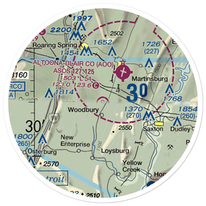 Baker-Sell Airport (2PN5) VFR Sectional Sticker (20 mile)