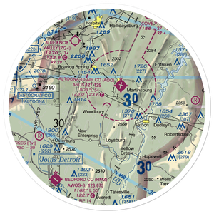 Baker-Sell Airport (2PN5) VFR Sectional Sticker (30 mile)