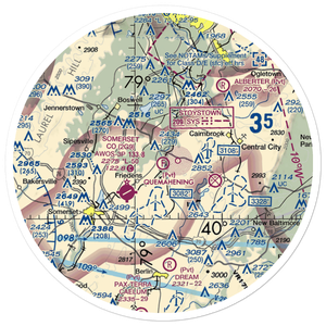 Quemahening Flightpark Ultralightport (2PN4) VFR Sectional Sticker (30 mile)