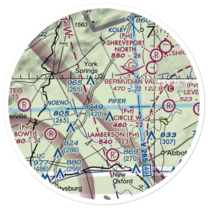 Market Garden Airport (2PN3) VFR Sectional Sticker (20 mile)
