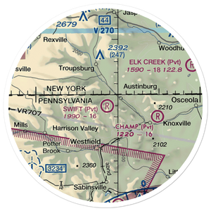 Malco Airport (2PN1) VFR Sectional Sticker (20 mile)