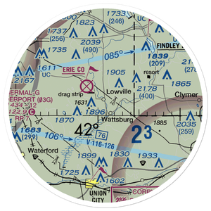 Strawberry Acres Airport (2PN0) VFR Sectional Sticker (20 mile)