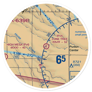 Lone Tree Ranch Airport (35CO) VFR Sectional Sticker (20 mile)