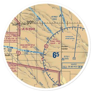 Lone Tree Ranch Airport (35CO) VFR Sectional Sticker (30 mile)
