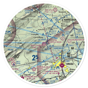 Shulls Airport (2PA8) VFR Sectional Sticker (30 mile)