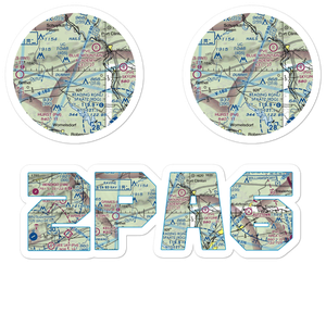 The Old Commonwealth Aerodrome (2PA6) VFR Sectional Sticker Pack