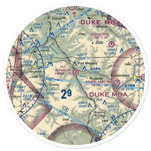 Johnson Airport (2PA5) VFR Sectional Sticker (30 mile)