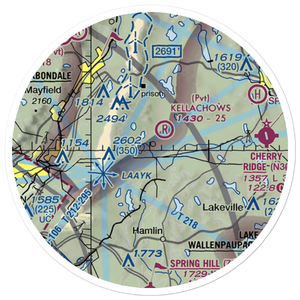 Reed Airport (2PA3) VFR Sectional Sticker (20 mile)