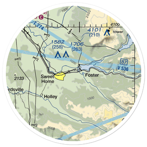 Sweet Home Airport (2OR7) VFR Sectional Sticker (20 mile)
