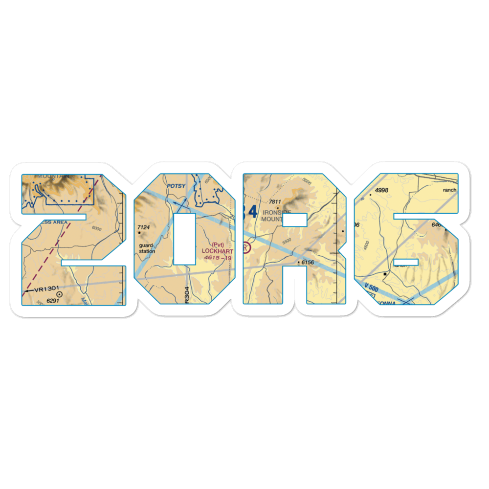 Lockhart Airport (2OR6) VFR Sectional Sticker 