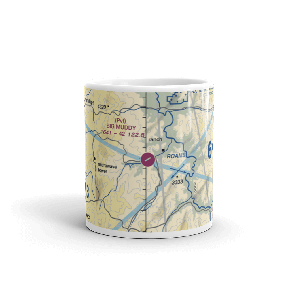 Big Muddy Ranch Airport (2OR1) VFR Sectional  Mug 
