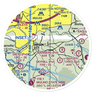 Nielsen Airport (2OR0) VFR Sectional Sticker (20 mile)